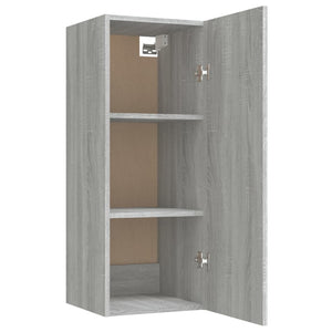 Ντουλάπι Τοίχου Γκρι sonoma 34,5x34x90 εκ. Επεξεργασμένο Ξύλο