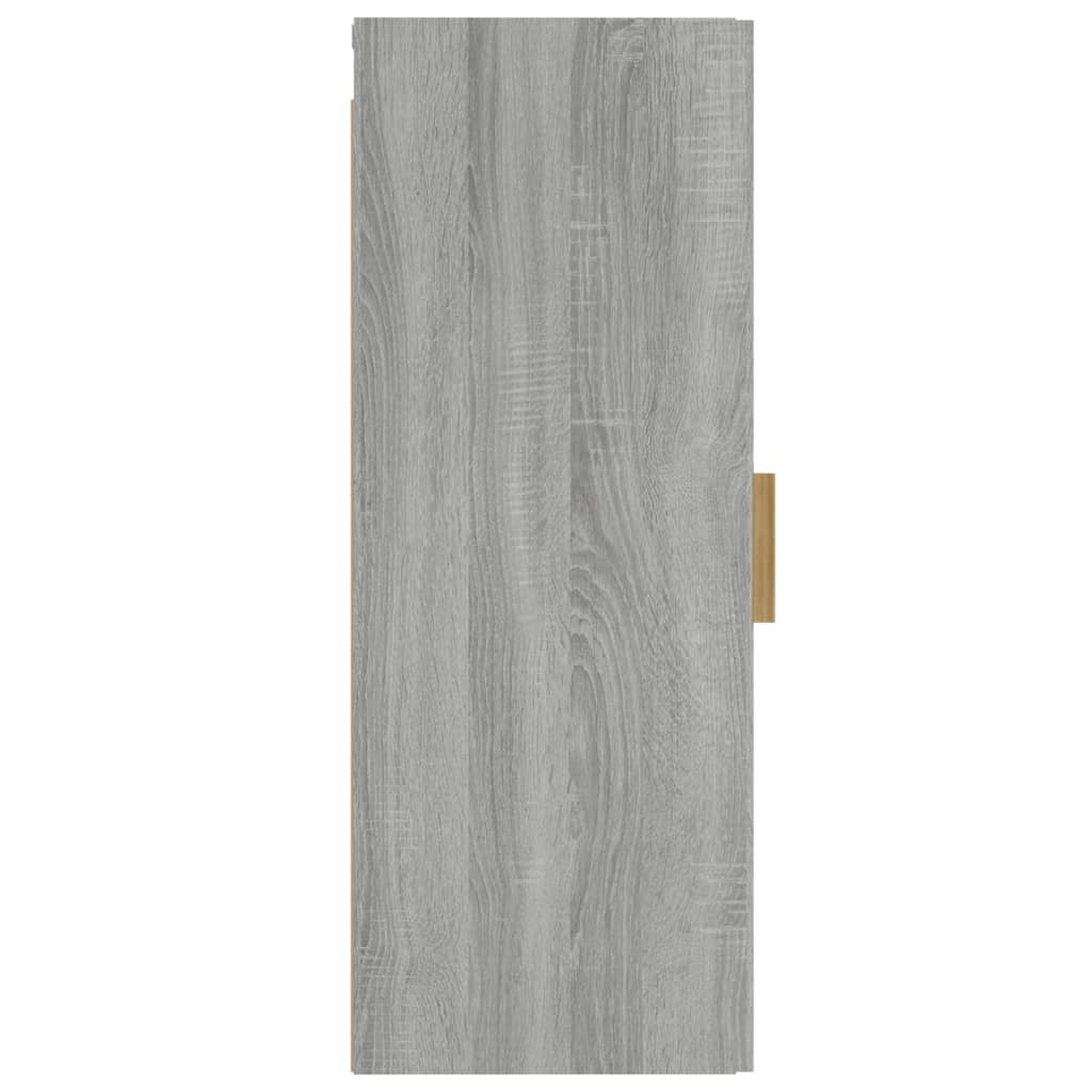 Ντουλάπι Τοίχου Γκρι sonoma 34,5x34x90 εκ. Επεξεργασμένο Ξύλο