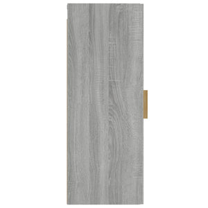 Ντουλάπι Τοίχου Γκρι sonoma 34,5x34x90 εκ. Επεξεργασμένο Ξύλο