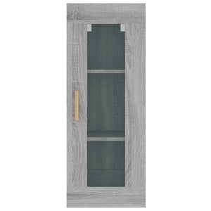 Ντουλάπι Τοίχου Κρεμαστό Γκρι sonoma 34,5x34x90 εκ.