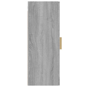 Ντουλάπι Τοίχου Κρεμαστό Γκρι sonoma 34,5x34x90 εκ.