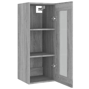 Ντουλάπι Τοίχου Κρεμαστό Γκρι sonoma 34,5x34x90 εκ.