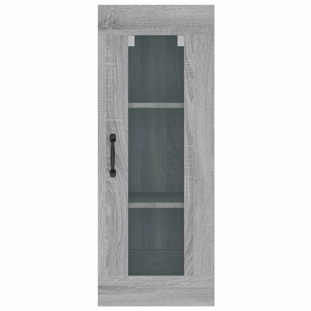 Ντουλάπι Τοίχου Κρεμαστό Γκρι sonoma 34,5x34x90 εκ.