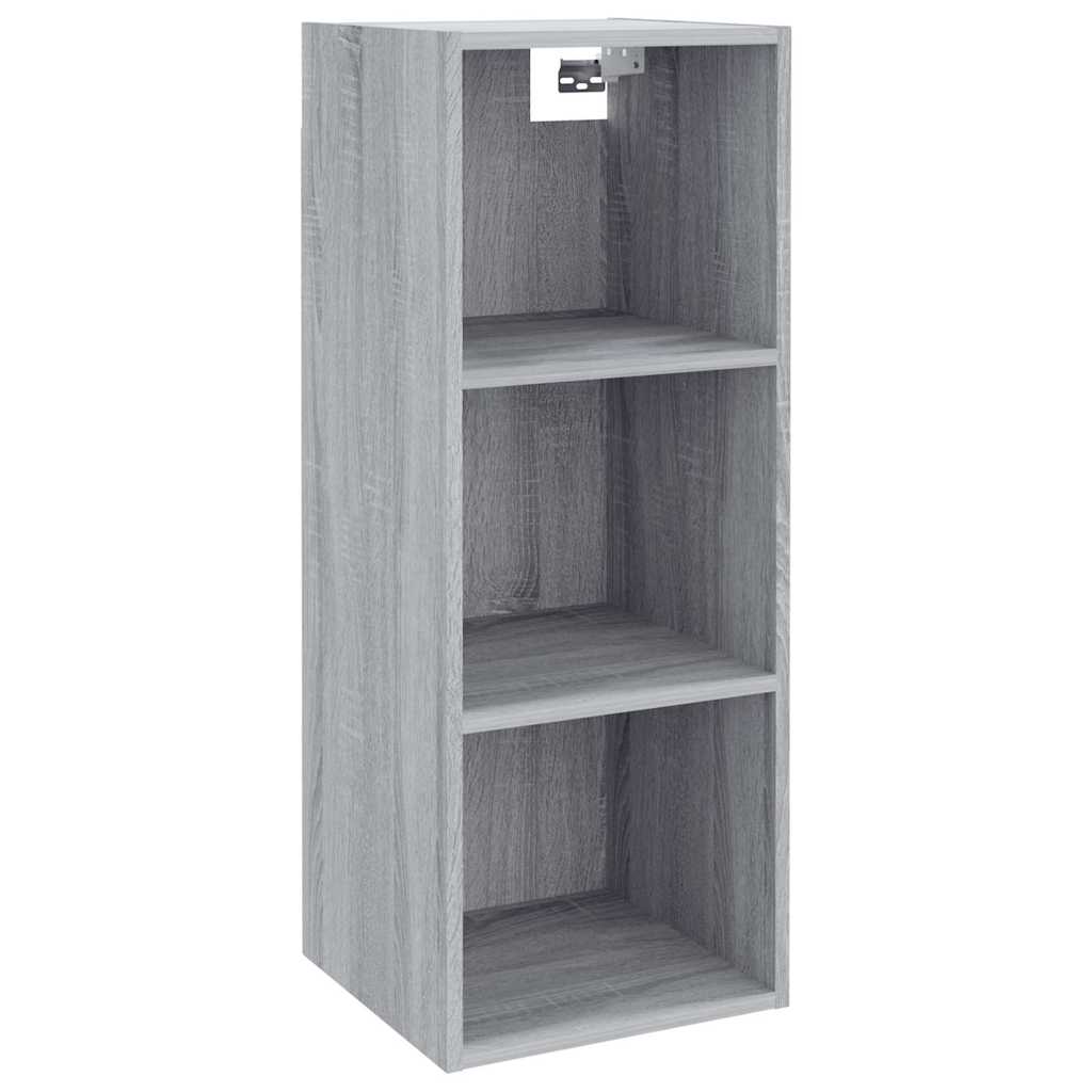 Ντουλάπι Τοίχου Γκρι Sonoma 34,5x32,5x90 εκ. Επεξεργασμένο Ξύλο - Pakobazaar