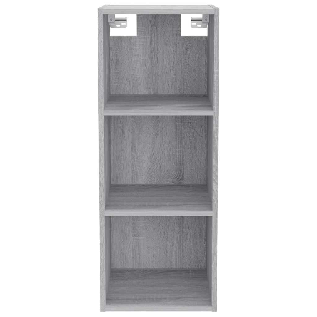 Ντουλάπι Τοίχου Γκρι Sonoma 34,5x32,5x90 εκ. Επεξεργασμένο Ξύλο - Pakobazaar