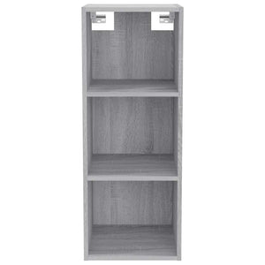 Ντουλάπι Τοίχου Γκρι Sonoma 34,5x32,5x90 εκ. Επεξεργασμένο Ξύλο - Pakobazaar