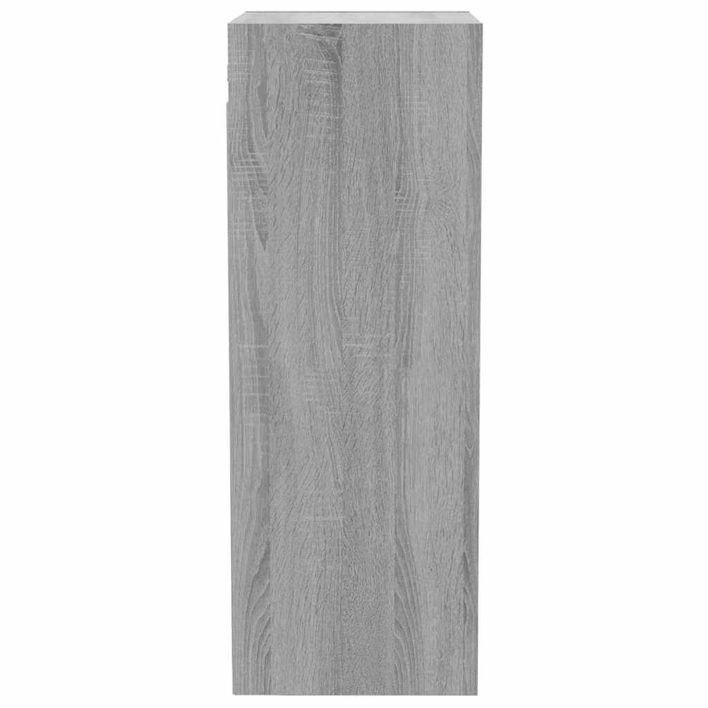 Ντουλάπι Τοίχου Γκρι Sonoma 34,5x32,5x90 εκ. Επεξεργασμένο Ξύλο - Pakobazaar