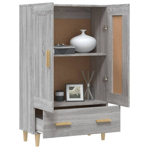 Ντουλάπα Γκρι Sonoma 70 x 31 x 115 εκ. από Επεξεργασμένο Ξύλο - Pakobazaar