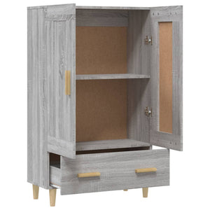 Ντουλάπα Γκρι Sonoma 70 x 31 x 115 εκ. από Επεξεργασμένο Ξύλο - Pakobazaar