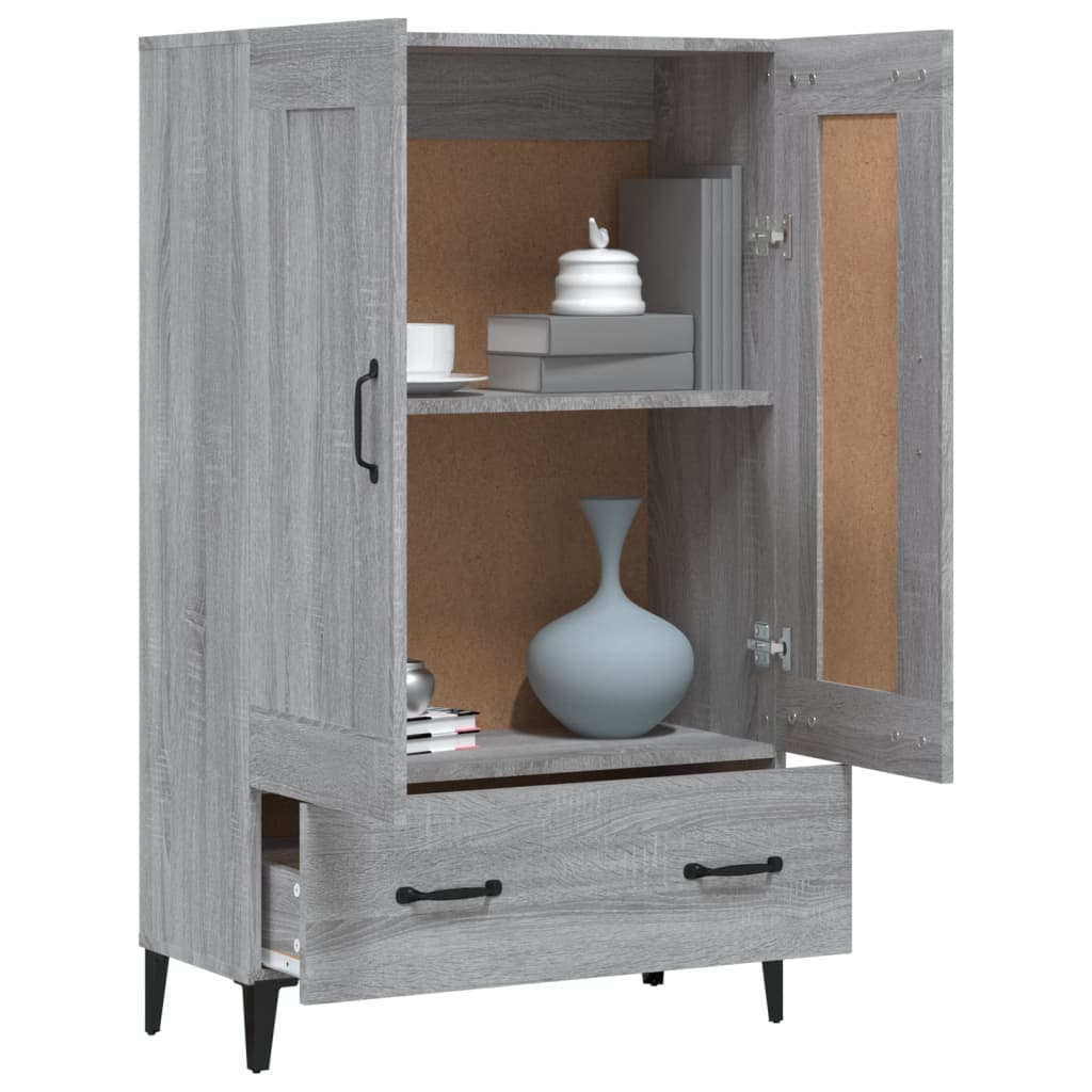 Ντουλάπα Γκρι Sonoma 70 x 31 x 115 εκ. από Επεξεργασμένο Ξύλο - Pakobazaar