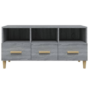Έπιπλο Τηλεόρασης Γκρι Sonoma 102x36x50 εκ. από Επεξεργ. Ξύλο - Pakobazaar