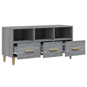 Έπιπλο Τηλεόρασης Γκρι Sonoma 102x36x50 εκ. από Επεξεργ. Ξύλο - Pakobazaar