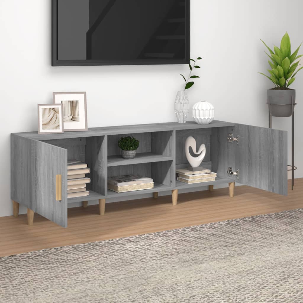 Έπιπλο Τηλεόρασης Γκρι Sonoma 150x30x50 εκ. από Επεξεργ. Ξύλο - Pakobazaar