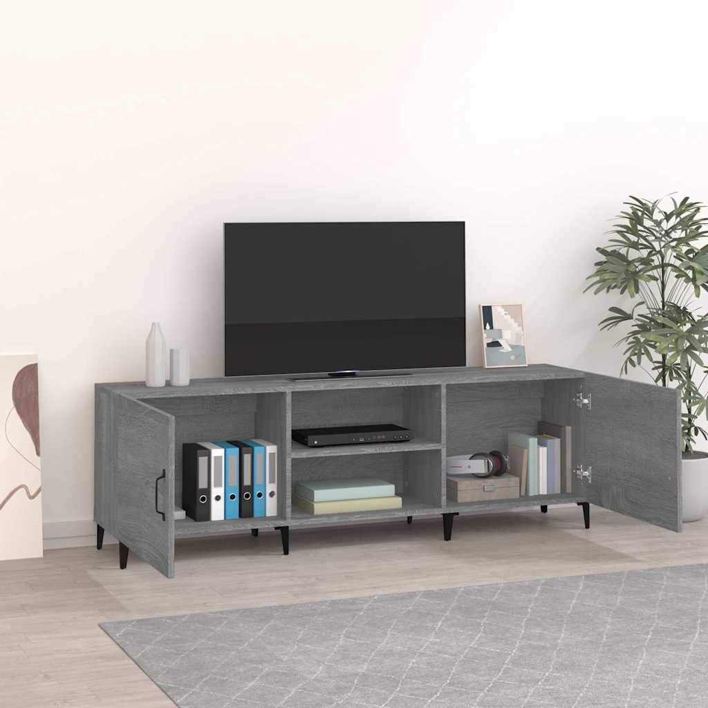 Έπιπλο Τηλεόρασης Γκρι Sonoma 150x30x50 εκ. από Επεξεργ. Ξύλο - Pakobazaar