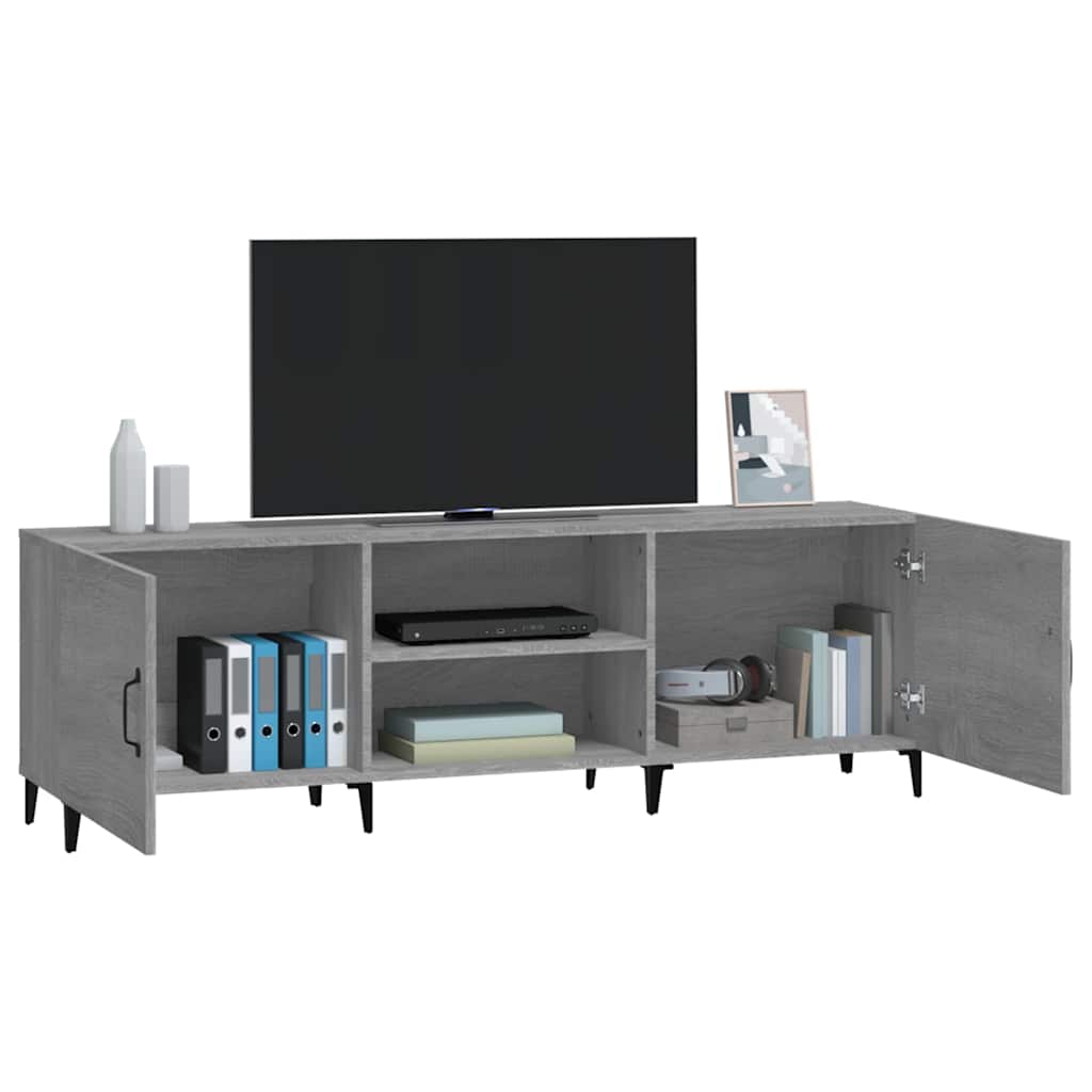 Έπιπλο Τηλεόρασης Γκρι Sonoma 150x30x50 εκ. από Επεξεργ. Ξύλο - Pakobazaar