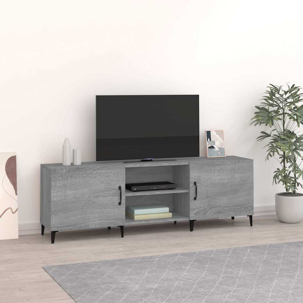 Έπιπλο Τηλεόρασης Γκρι Sonoma 150x30x50 εκ. από Επεξεργ. Ξύλο - Pakobazaar