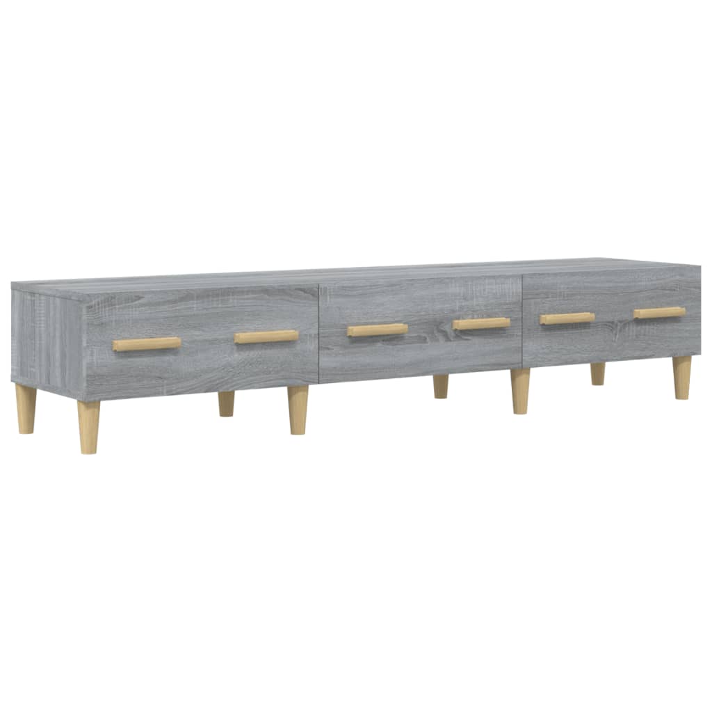 Έπιπλο Τηλεόρασης Γκρι Sonoma 150x34,5x30εκ. Επεξεργασμένο Ξύλο - Pakobazaar