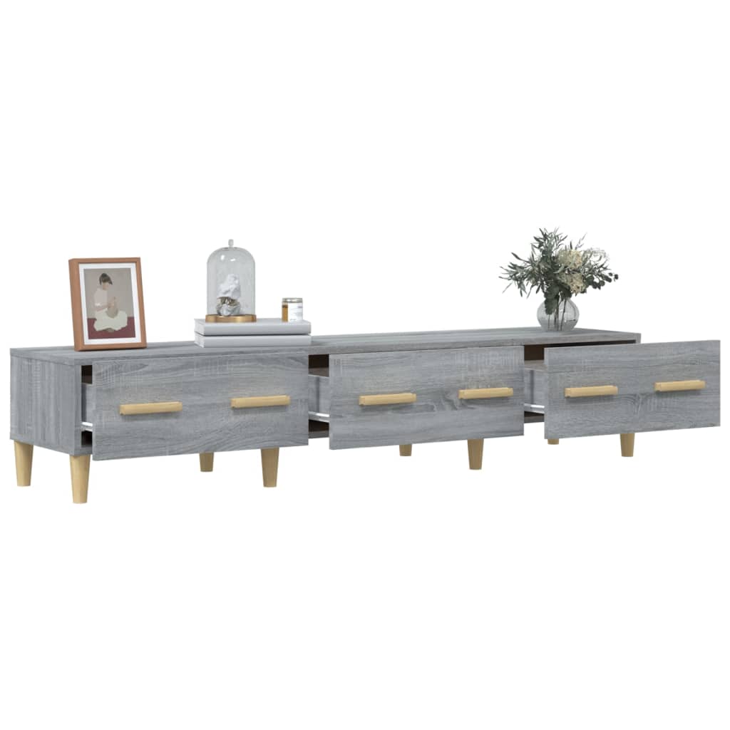 Έπιπλο Τηλεόρασης Γκρι Sonoma 150x34,5x30εκ. Επεξεργασμένο Ξύλο - Pakobazaar