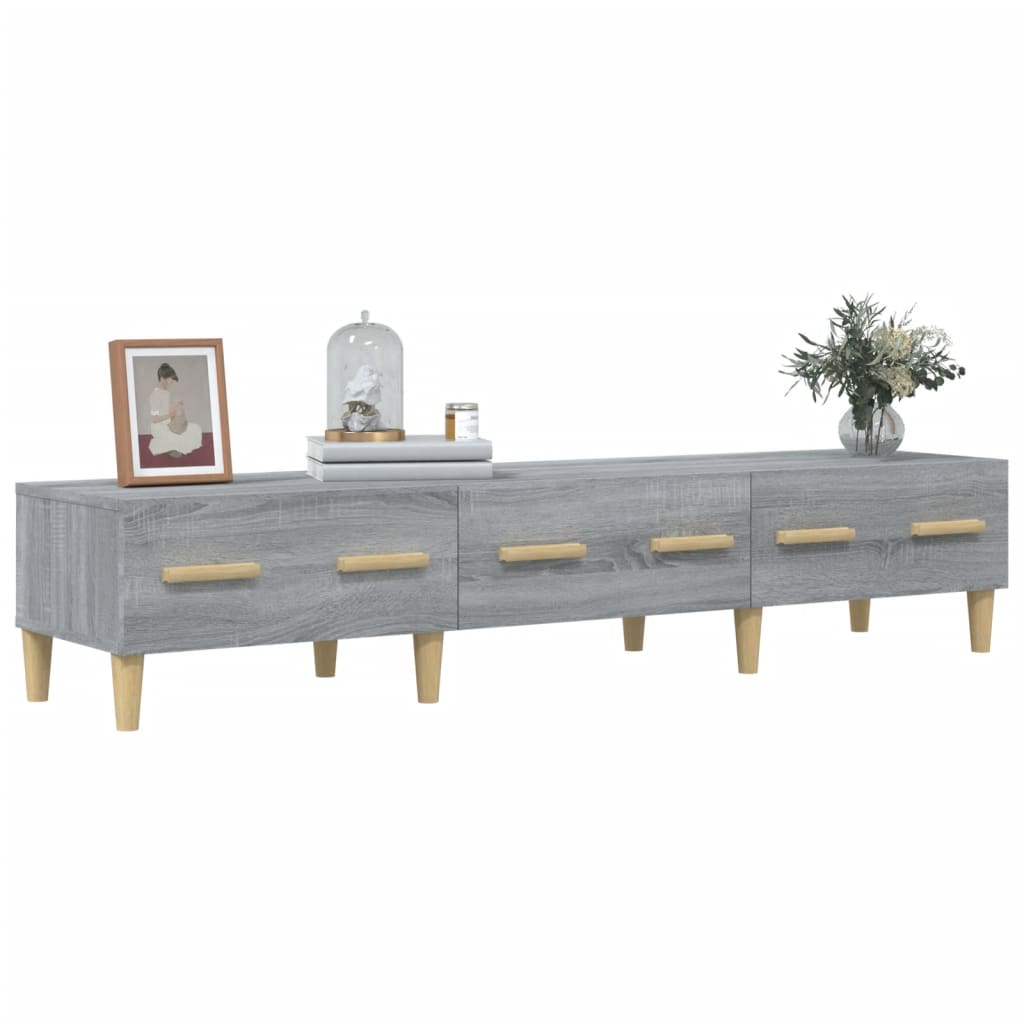 Έπιπλο Τηλεόρασης Γκρι Sonoma 150x34,5x30εκ. Επεξεργασμένο Ξύλο - Pakobazaar