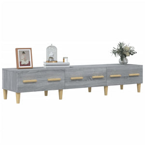 Έπιπλο Τηλεόρασης Γκρι Sonoma 150x34,5x30εκ. Επεξεργασμένο Ξύλο - Pakobazaar