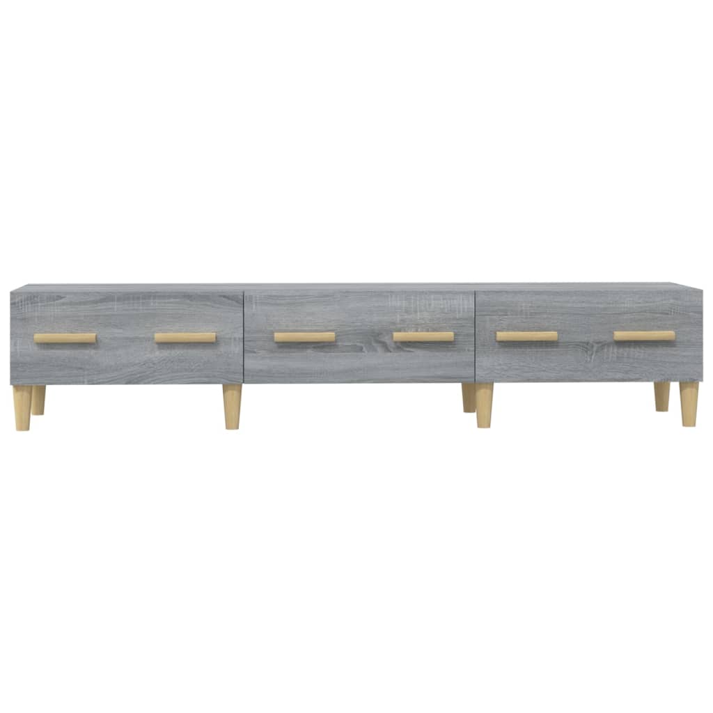 Έπιπλο Τηλεόρασης Γκρι Sonoma 150x34,5x30εκ. Επεξεργασμένο Ξύλο - Pakobazaar