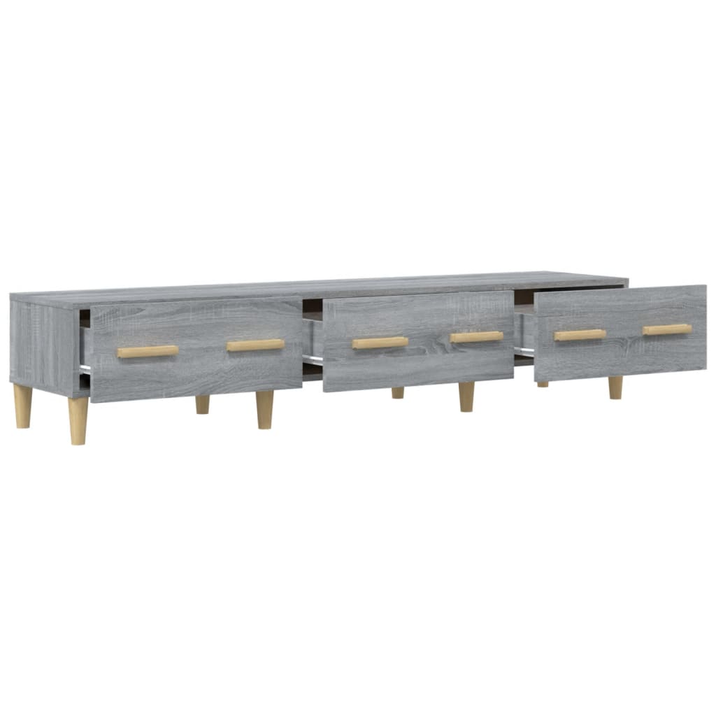 Έπιπλο Τηλεόρασης Γκρι Sonoma 150x34,5x30εκ. Επεξεργασμένο Ξύλο - Pakobazaar