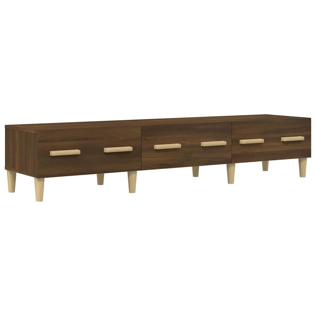 Έπιπλο Τηλεόρασης Καφέ Δρυς 150x34,5x30 εκ. Επεξεργασμένο Ξύλο