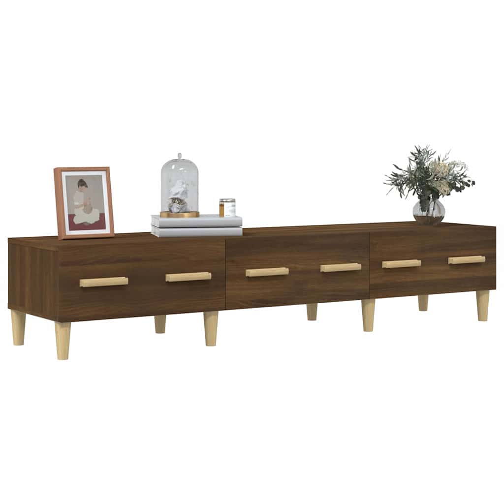 Έπιπλο Τηλεόρασης Καφέ Δρυς 150x34,5x30 εκ. Επεξεργασμένο Ξύλο