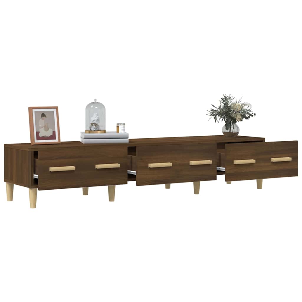 Έπιπλο Τηλεόρασης Καφέ Δρυς 150x34,5x30 εκ. Επεξεργασμένο Ξύλο