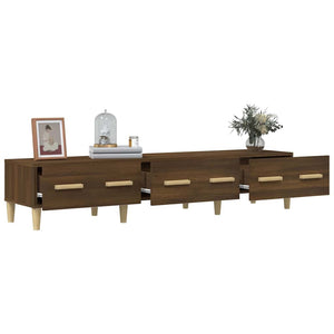 Έπιπλο Τηλεόρασης Καφέ Δρυς 150x34,5x30 εκ. Επεξεργασμένο Ξύλο