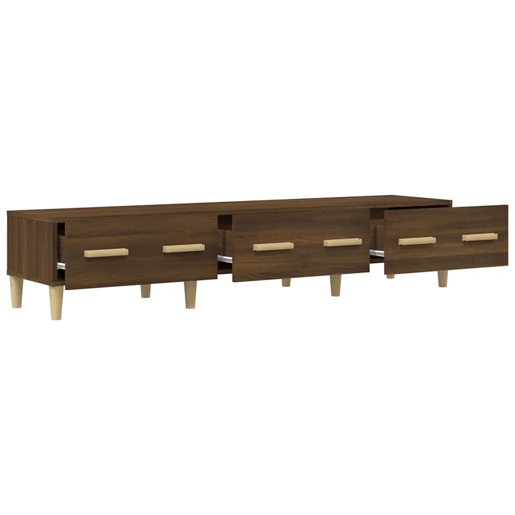 Έπιπλο Τηλεόρασης Καφέ Δρυς 150x34,5x30 εκ. Επεξεργασμένο Ξύλο