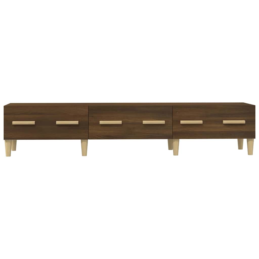 Έπιπλο Τηλεόρασης Καφέ Δρυς 150x34,5x30 εκ. Επεξεργασμένο Ξύλο