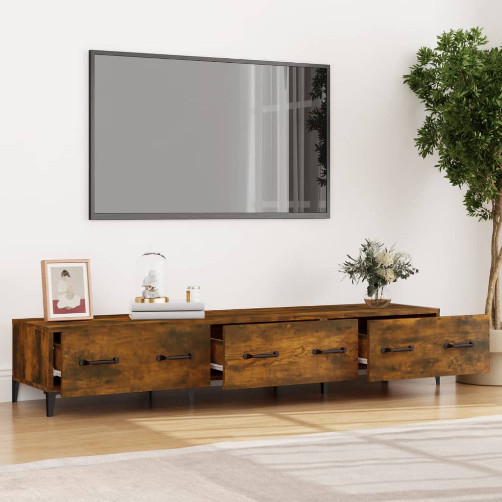 Έπιπλο Τηλεόρασης Καπνιστή Δρυς 150x34,5x30 εκ. Επεξεργ. Ξύλο