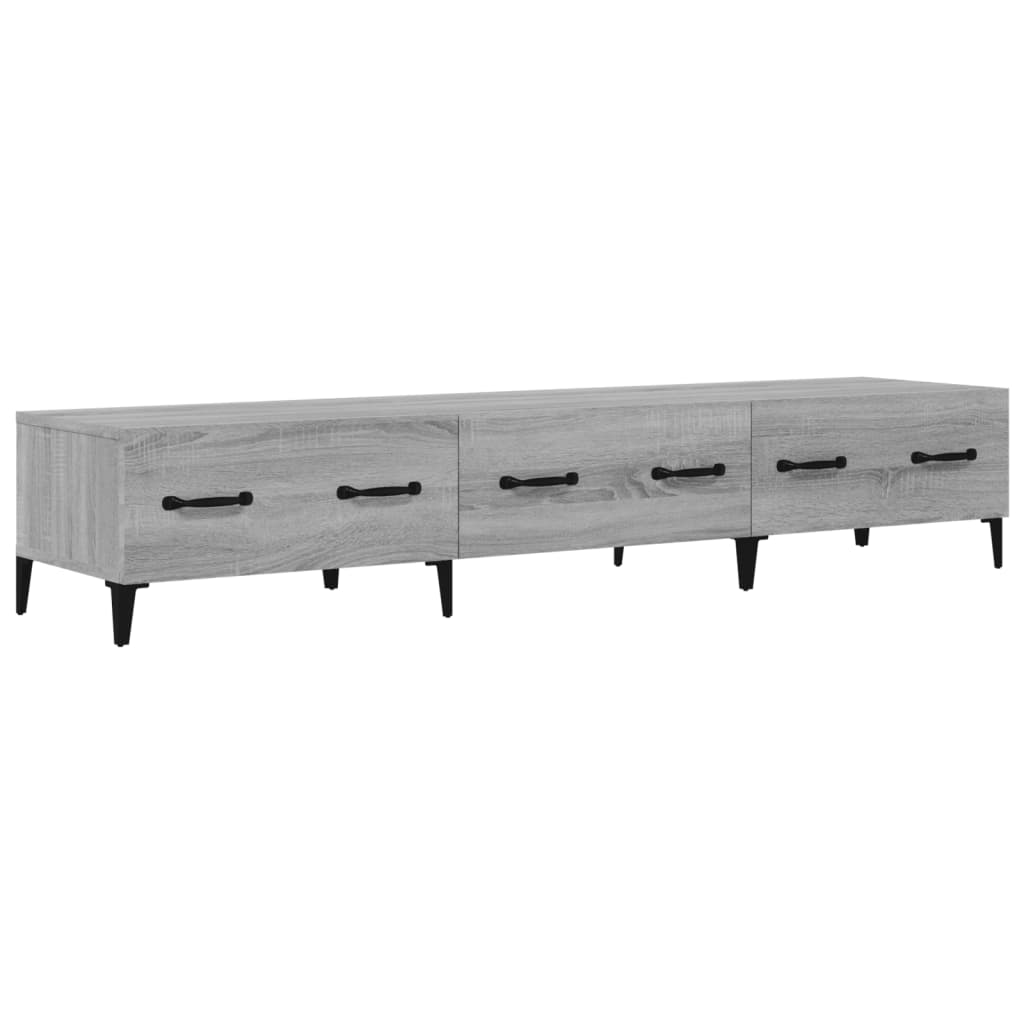 Έπιπλο Τηλεόρασης Γκρι Sonoma 150x34,5x30εκ. Επεξεργασμένο Ξύλο - Pakobazaar