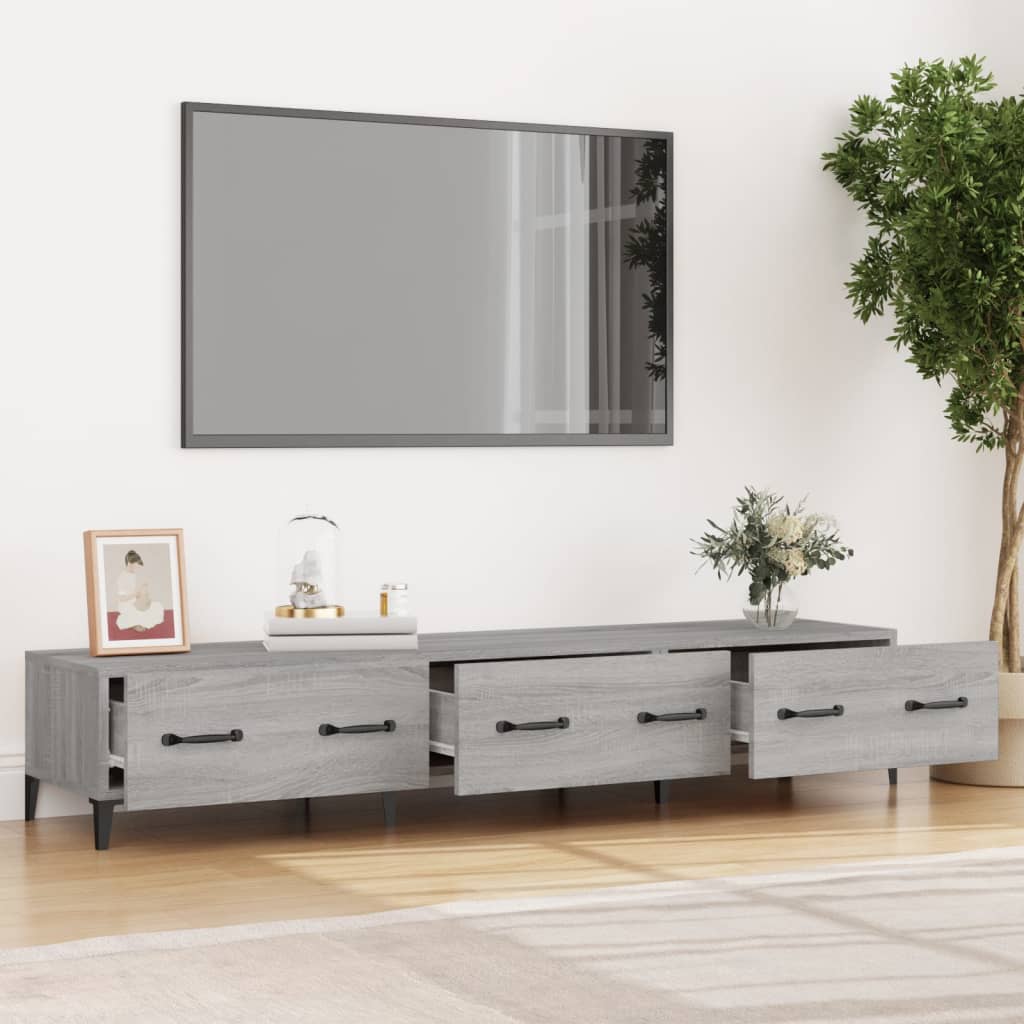 Έπιπλο Τηλεόρασης Γκρι Sonoma 150x34,5x30εκ. Επεξεργασμένο Ξύλο - Pakobazaar