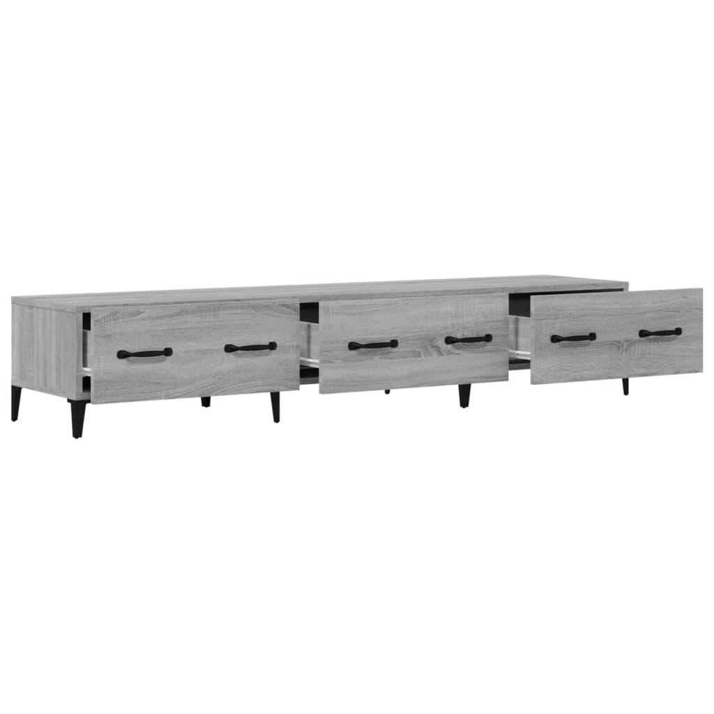 Έπιπλο Τηλεόρασης Γκρι Sonoma 150x34,5x30εκ. Επεξεργασμένο Ξύλο - Pakobazaar
