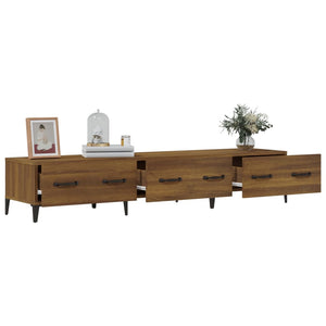 Έπιπλο Τηλεόρασης Καφέ Δρυς 150x34,5x30 εκ. Επεξεργασμένο Ξύλο - Pakobazaar