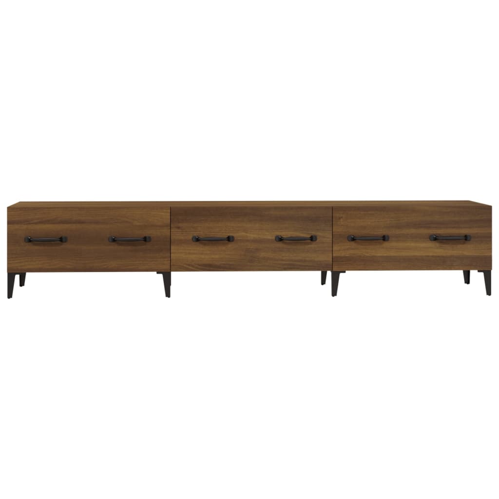 Έπιπλο Τηλεόρασης Καφέ Δρυς 150x34,5x30 εκ. Επεξεργασμένο Ξύλο - Pakobazaar