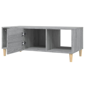 Τραπεζάκι Σαλονιού Γκρι Sonoma 102x50x40 εκ. Επεξεργασμένο Ξύλο - Pakobazaar