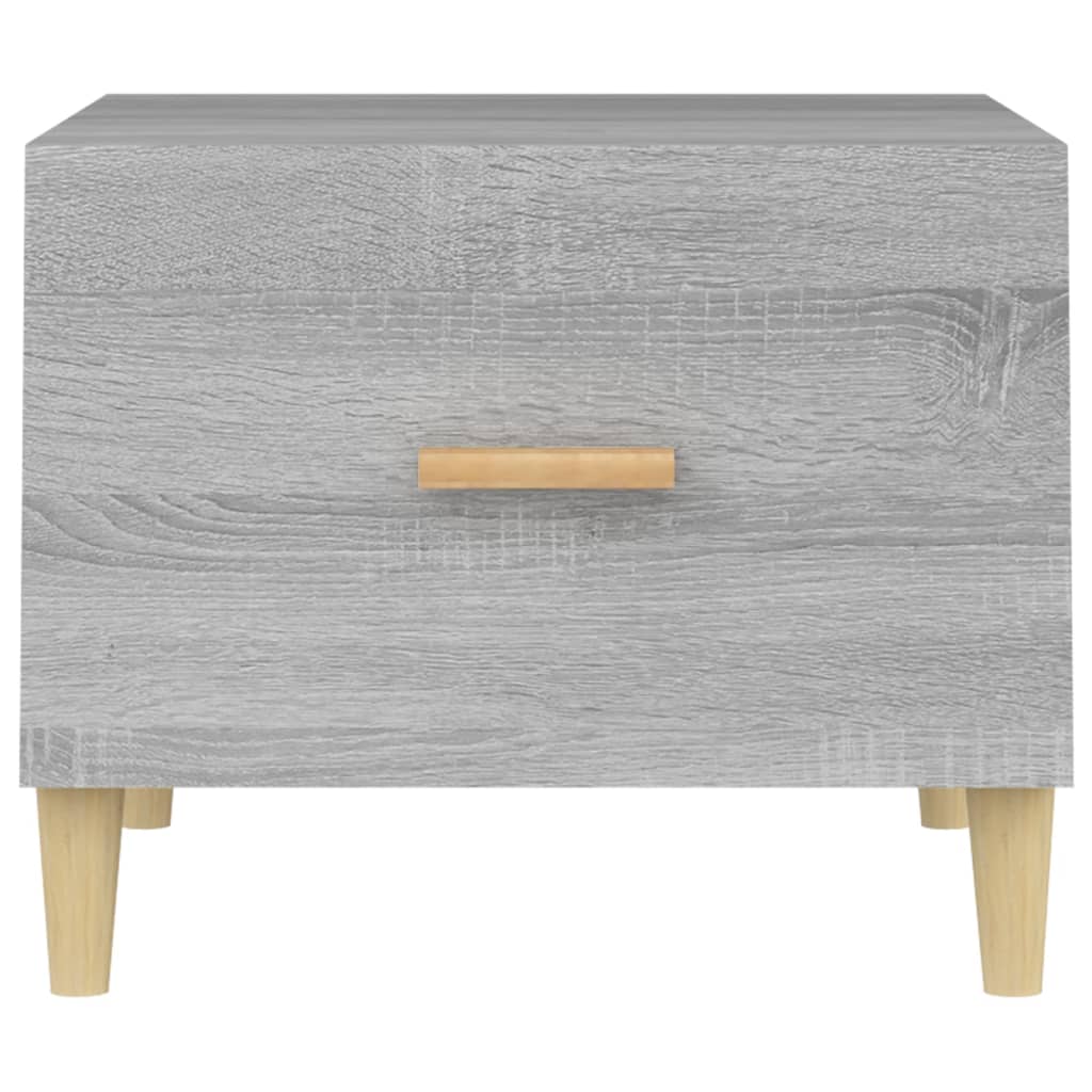 Τραπεζάκι Σαλονιού Γκρι Sonoma 50x50x40 εκ. Επεξεργασμένο Ξύλο
