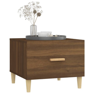Τραπεζάκια Σαλονιού 2 τεμ Brown Oak 50x50x40 εκ Επεξ. Ξύλο