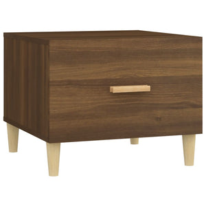Τραπεζάκια Σαλονιού 2 τεμ Brown Oak 50x50x40 εκ Επεξ. Ξύλο