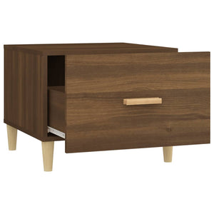 Τραπεζάκια Σαλονιού 2 τεμ Brown Oak 50x50x40 εκ Επεξ. Ξύλο