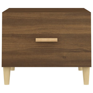 Τραπεζάκια Σαλονιού 2 τεμ Brown Oak 50x50x40 εκ Επεξ. Ξύλο