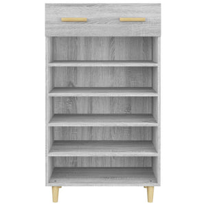 Παπουτσοθήκη Γκρι Sonoma 60x35x105 εκ. από Επεξεργασμένο Ξύλο