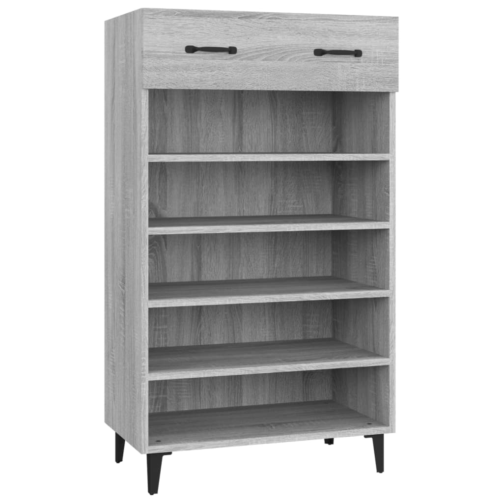 Παπουτσοθήκη Γκρι Sonoma 60x35x105 εκ. από Επεξεργασμένο Ξύλο