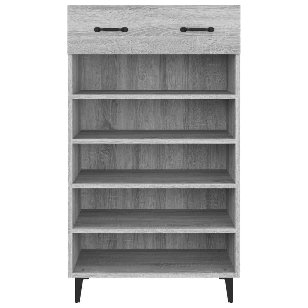 Παπουτσοθήκη Γκρι Sonoma 60x35x105 εκ. από Επεξεργασμένο Ξύλο