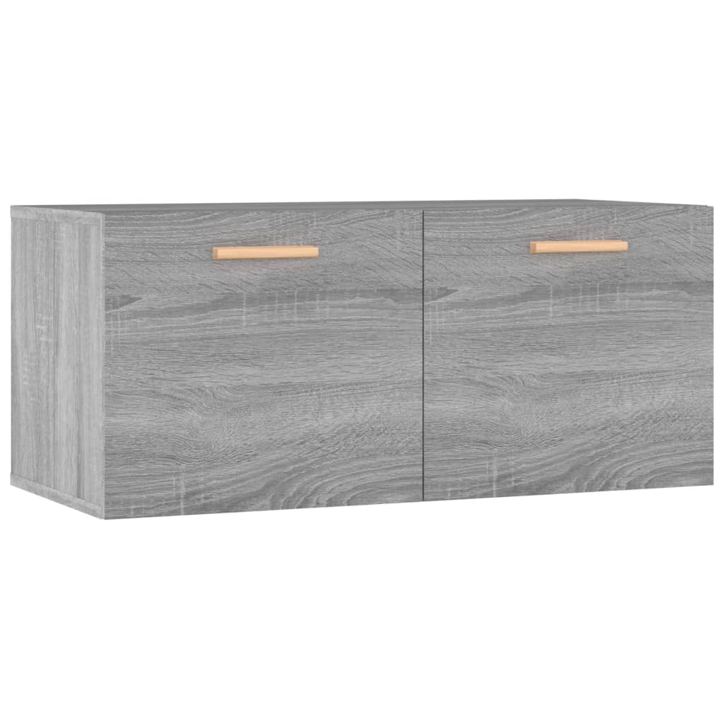 Ντουλάπι Τοίχου Γκρι Sonoma 80x35x36,5 εκ. Επεξεργασμένο Ξύλο - Pakobazaar