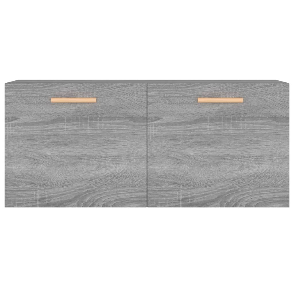 Ντουλάπι Τοίχου Γκρι Sonoma 80x35x36,5 εκ. Επεξεργασμένο Ξύλο - Pakobazaar
