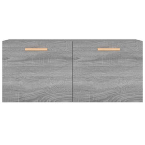 Ντουλάπι Τοίχου Γκρι Sonoma 80x35x36,5 εκ. Επεξεργασμένο Ξύλο - Pakobazaar